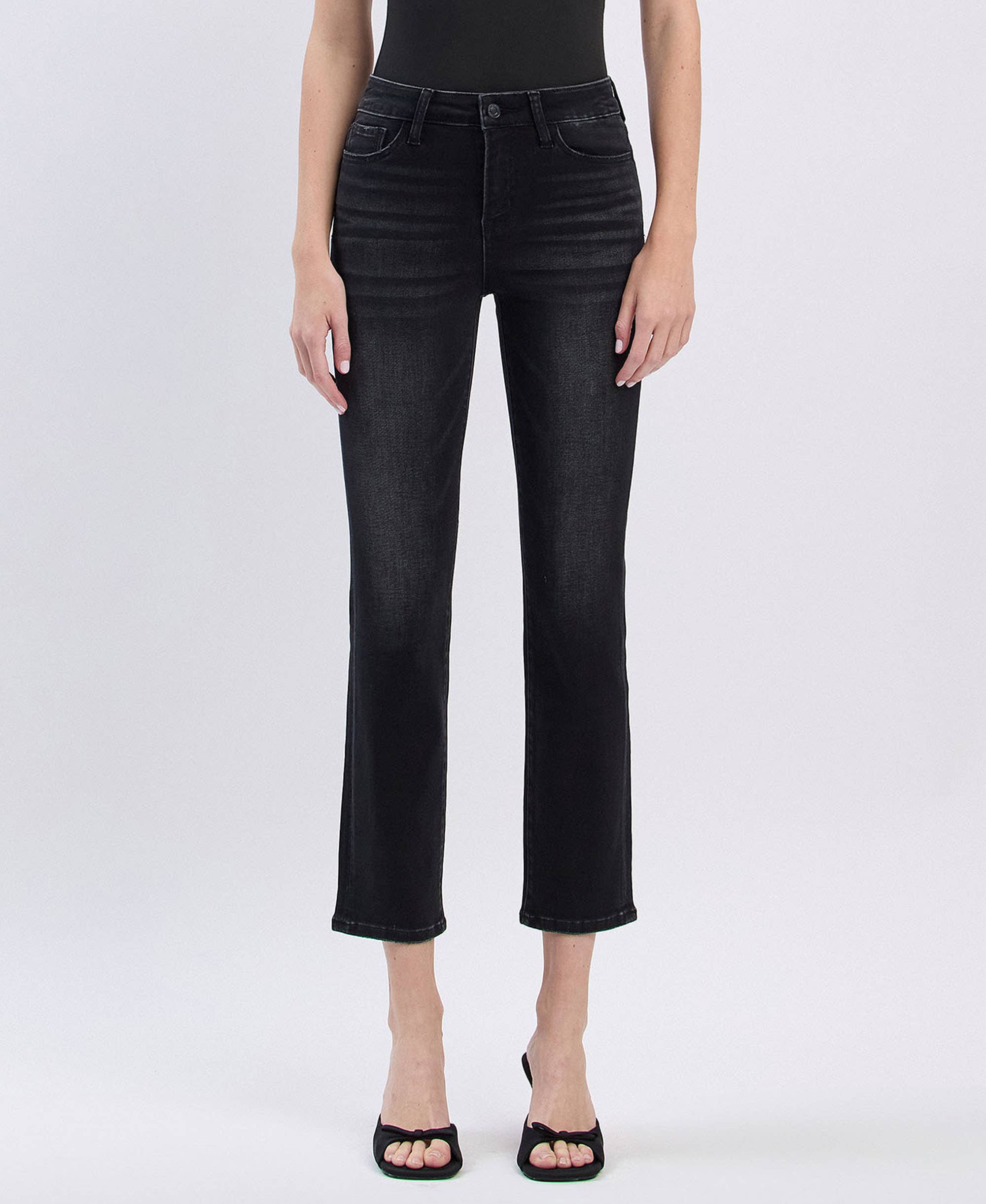 VERVET by Flying Monkey  HiRise JEANNE Slim StraightLeg Ankle Jean