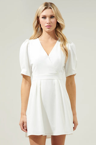 GO GETTER Surplice Mini Dress