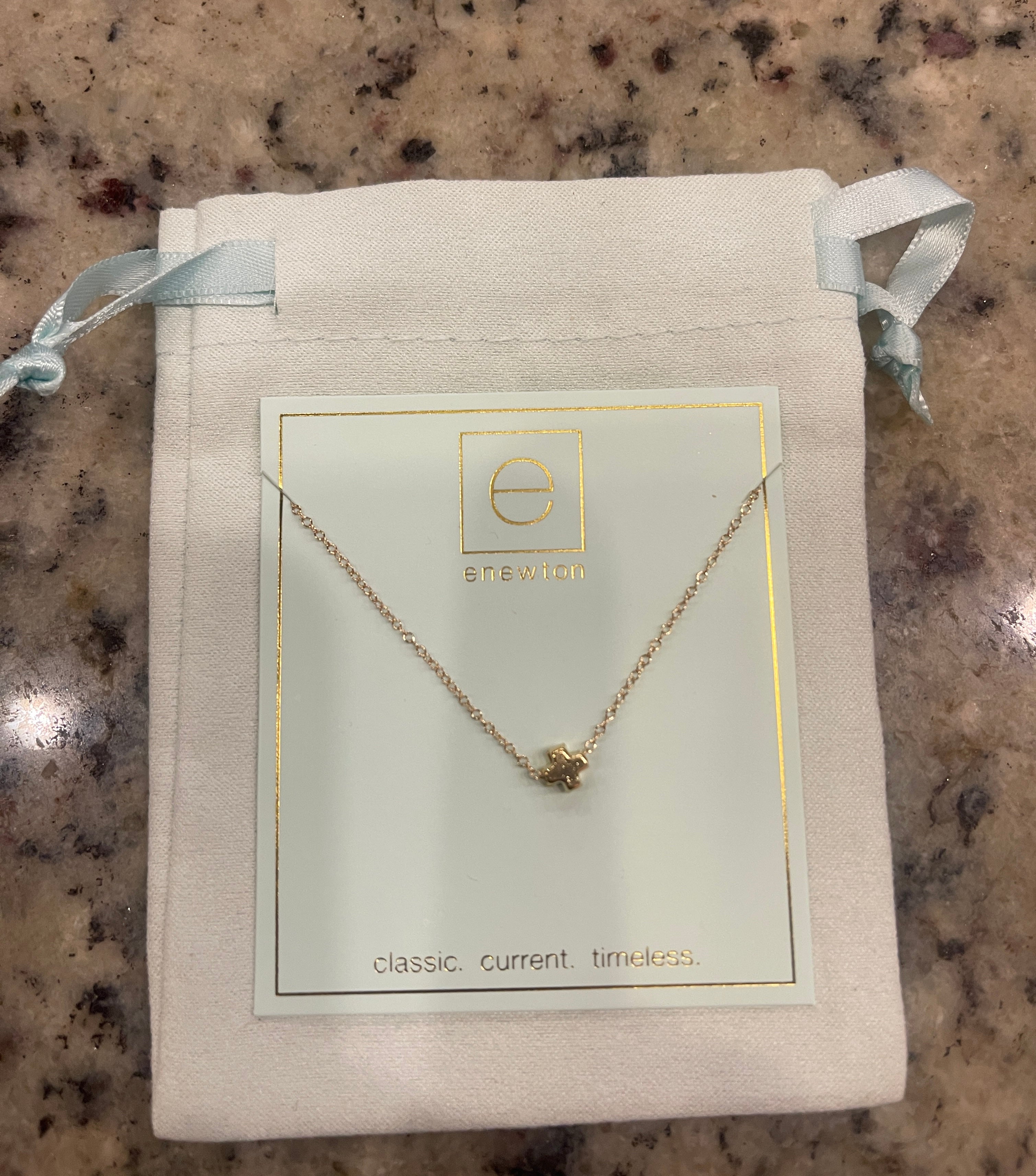 ENEWTON 16" Small SIGNATURE CROSS Gold Necklace