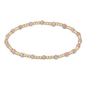 Enewton Gemstone Gold SINCERITY Pattern 3mm Bead Bracelet - PINK OPAL