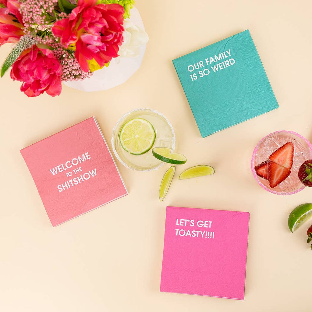 Welcome to the Shitshow - Colorful Cocktail Napkins