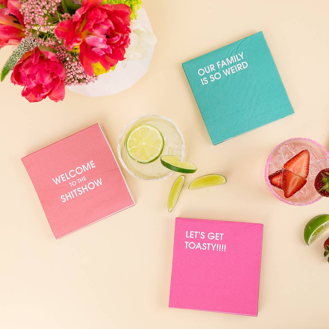 Welcome to the Shitshow - Colorful Cocktail Napkins