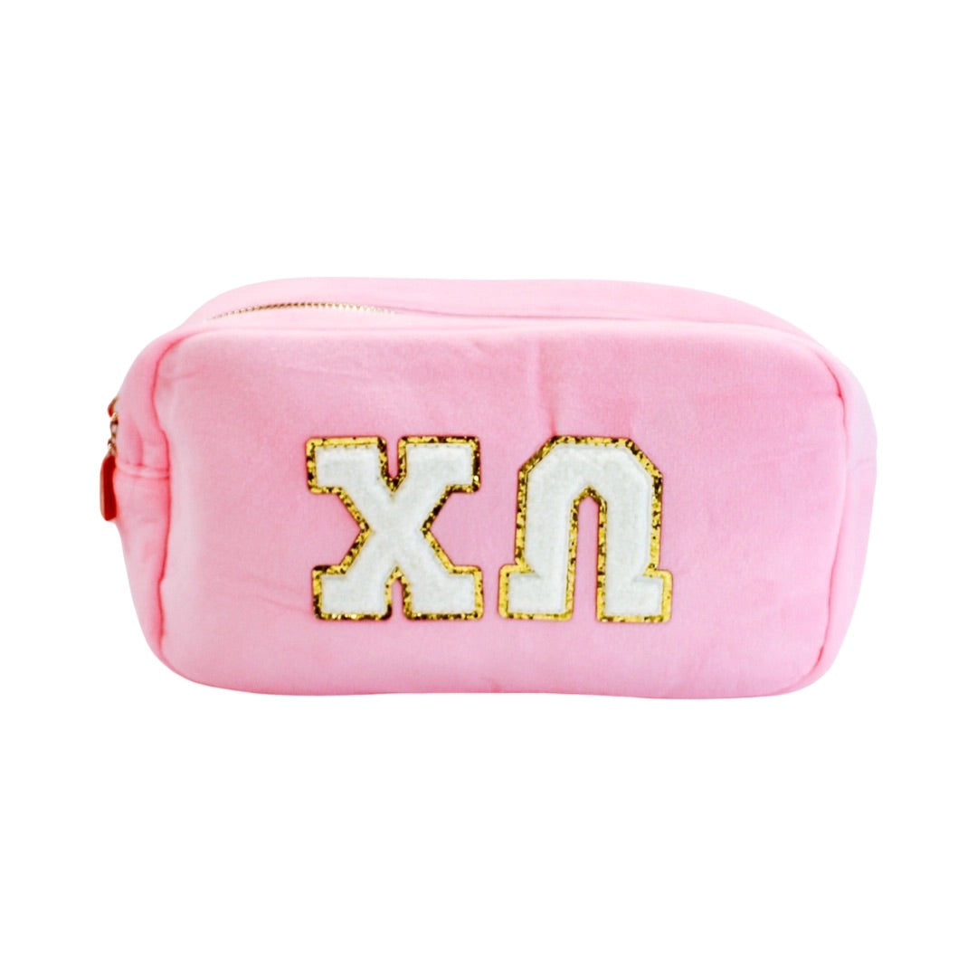 DUOTHREADS Chenille SORORITY Cosmetic Bag