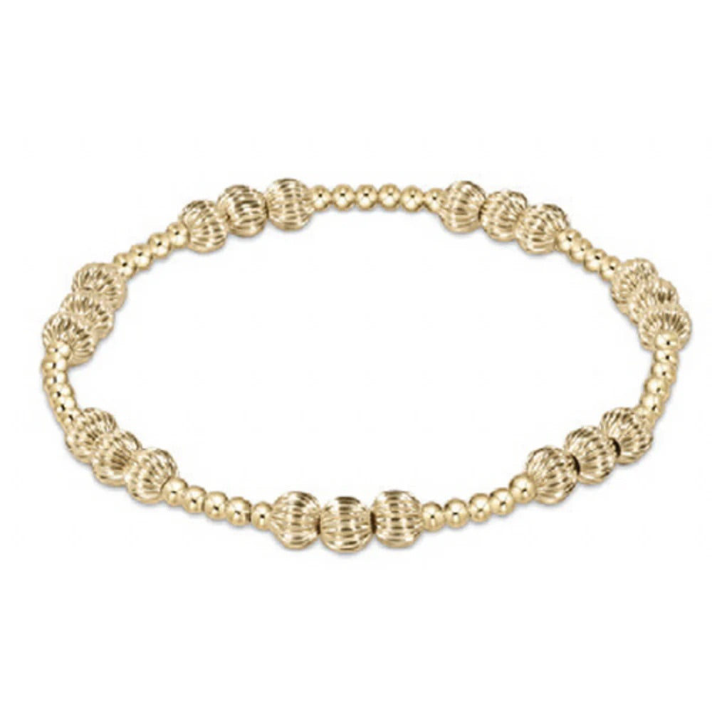 ENEWTON 5mm DIGNITY JOY Pattern Bead Bracelet- Gold