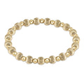 ENEWTON 6mm DIGNITY GRATEFUL Pattern Bead Bracelet-Gold