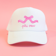 Coquette Sorority Trucker Hat: PI BETA PHI