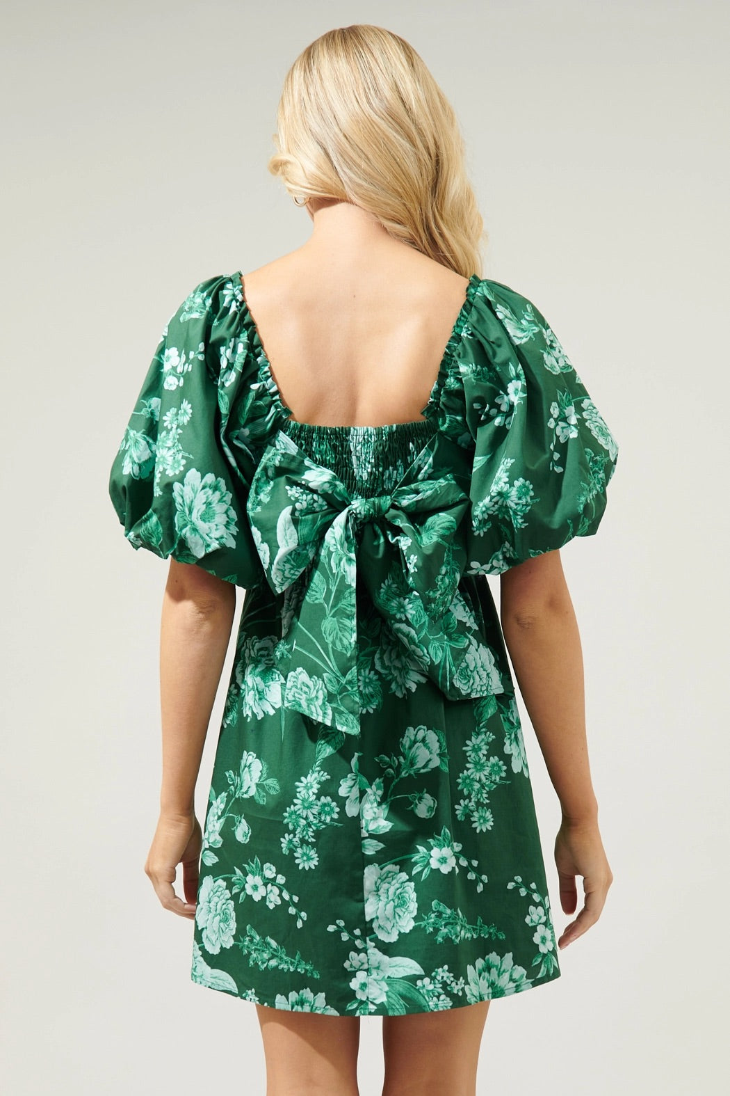 PASCAL Floral PuffSleeve Babydoll Dress