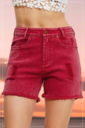 STRATEGY MinWash FrayHem Denim Shorts