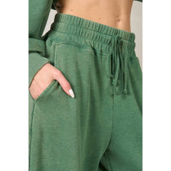 PEYTON RibKnit Wide Leg Oversized Sweatpant