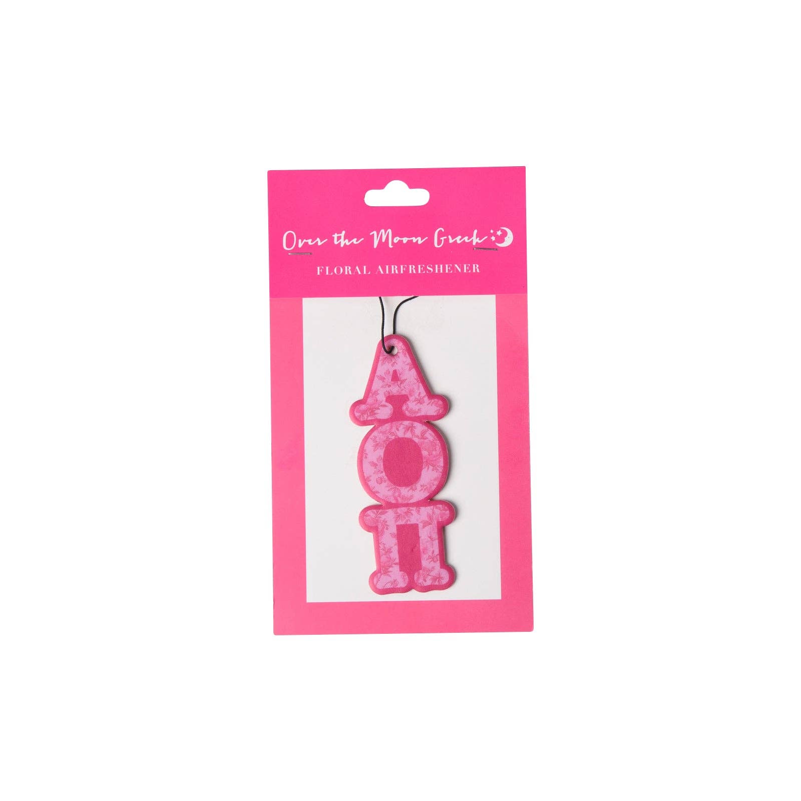 Sorority FLORAL Air Freshener: Alpha Omicron Pi