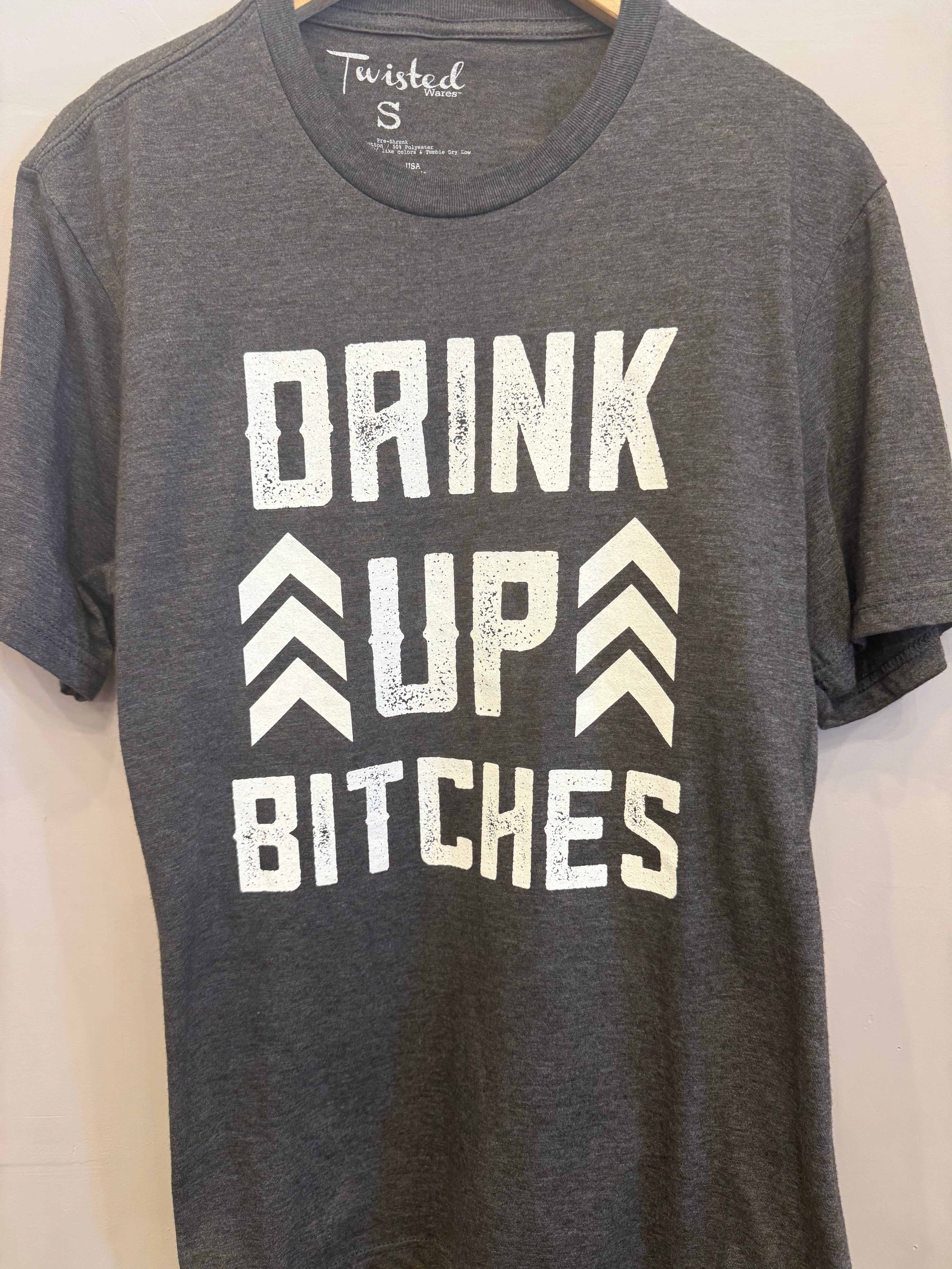 *TWISTED WARES Logo DRINK UP BITCHES Tee