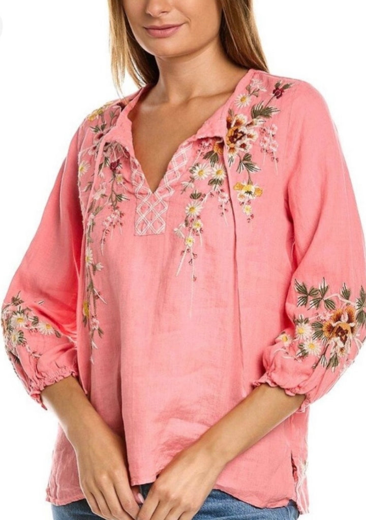 Johnny was best sale aaliah peasant blouse