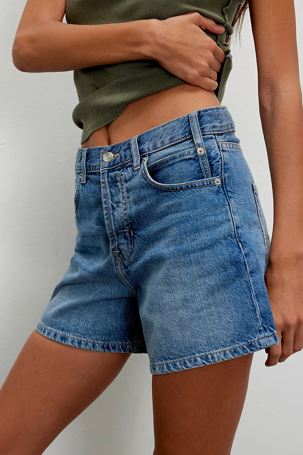 FREE PEOPLE Denim TIPPI Jean Shorts