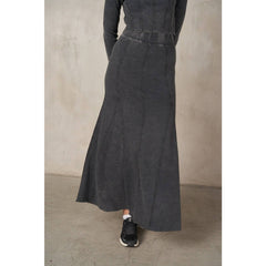 STARLET Mineral Wash RibKnit Maxi Skirt