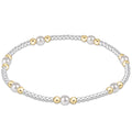 ENEWTON Classic PURPOSE Pattern 4mm PEARL Bead Bracelet - Mixed Metal