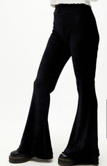 FREE PEOPLE Velvet SO CHARMING Ribbed Pullon Flare Pant