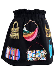 QUEEN OF SPARKLES Sequin PURSES Skort