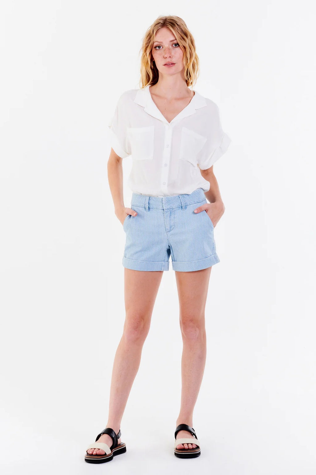 DEAR JOHN Stripe NORTH HAMPTON Cuff Short