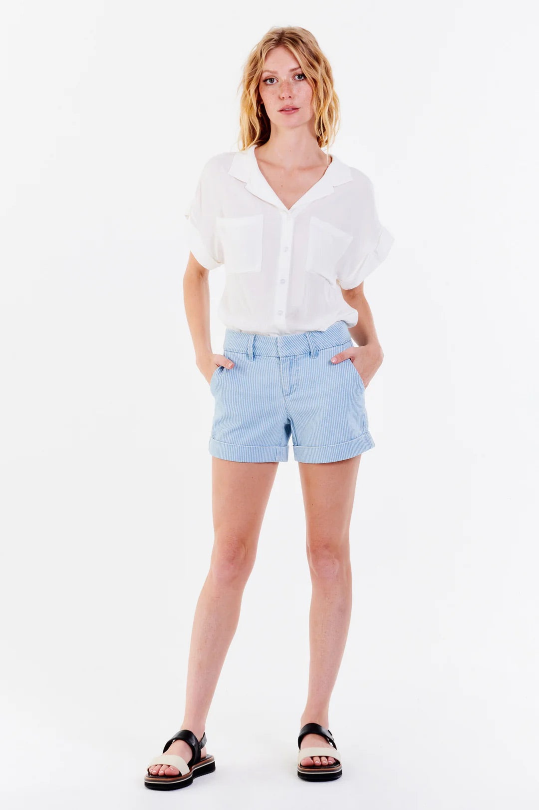 DEAR JOHN Stripe NORTH HAMPTON Cuff Short