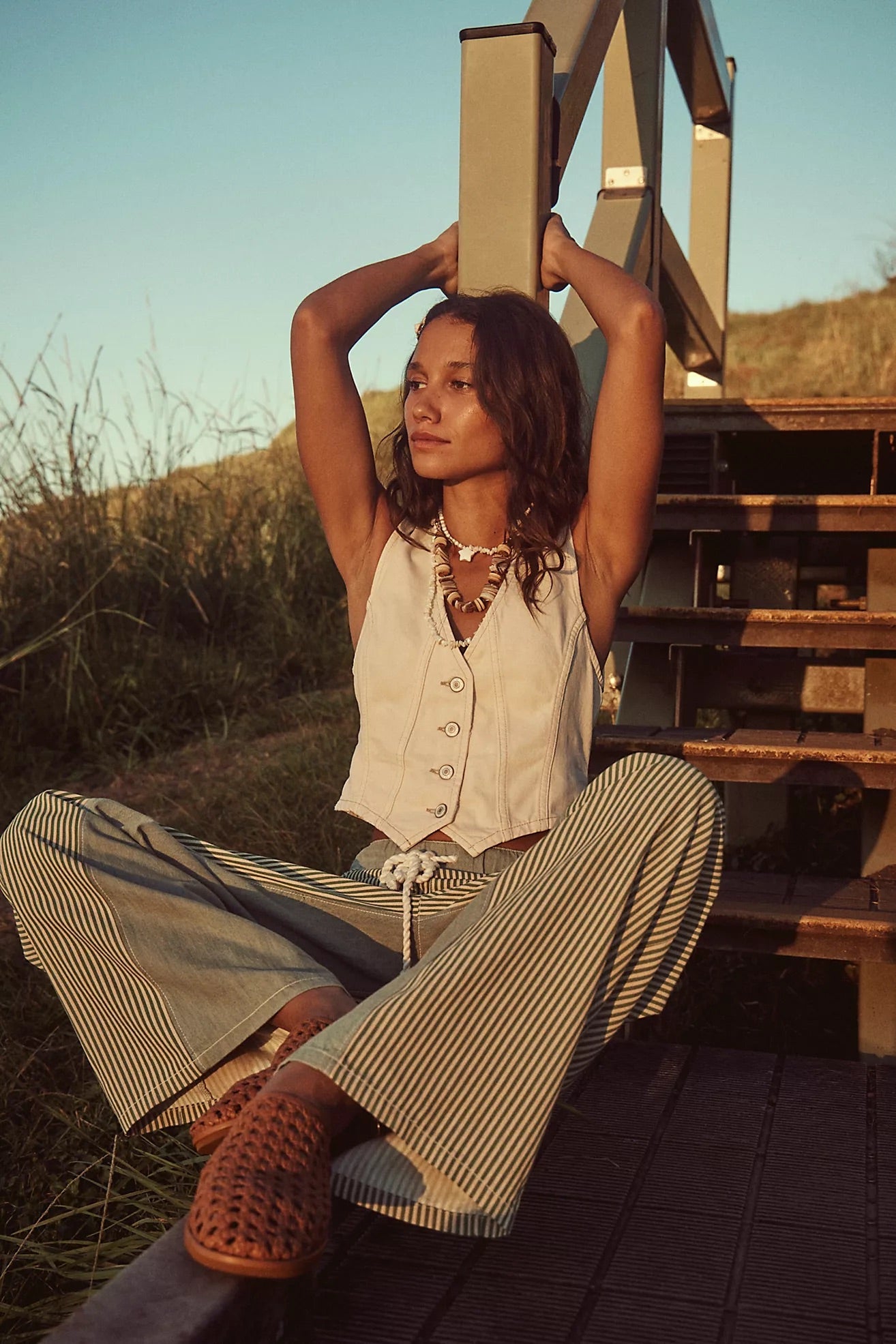 FREE PEOPLE Denim TATE Vest