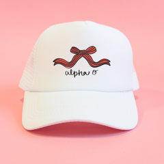 Coquette Sorority Trucker Hat: PI BETA PHI