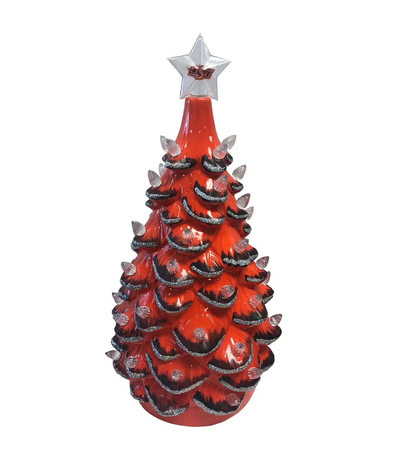 SANTA’S WORKSHOP College OKLAHOMA STATE Ceramic Tree