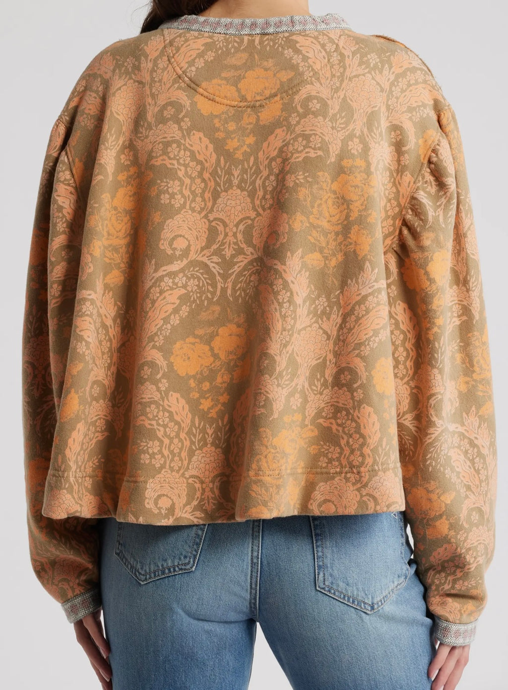 FREE PEOPLE Print DRIFTER Sweatshirt