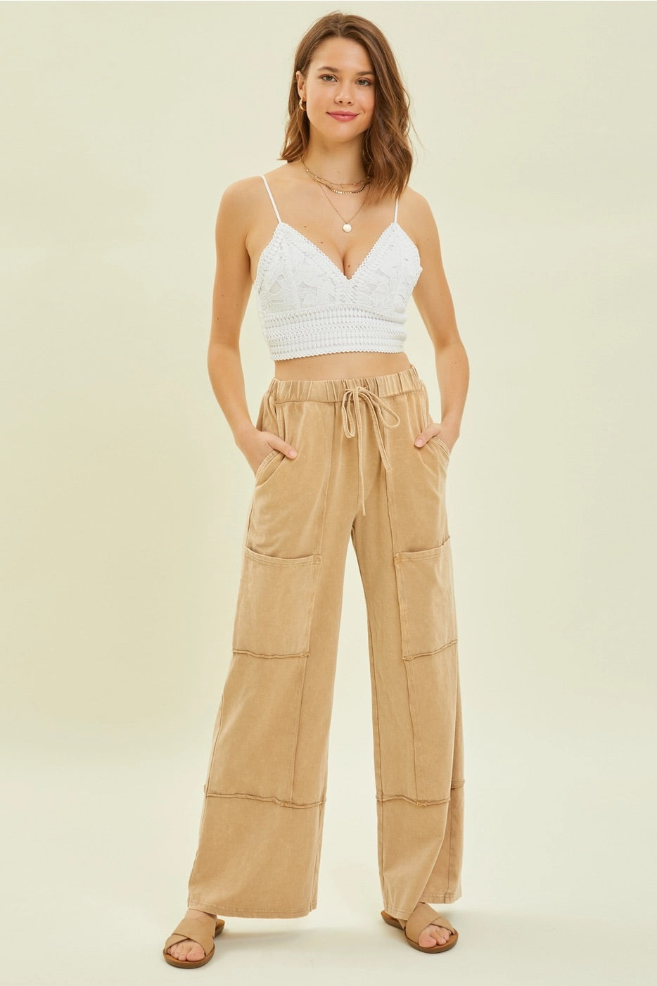 DUNE MineralWash Cargo Wide Leg Pant