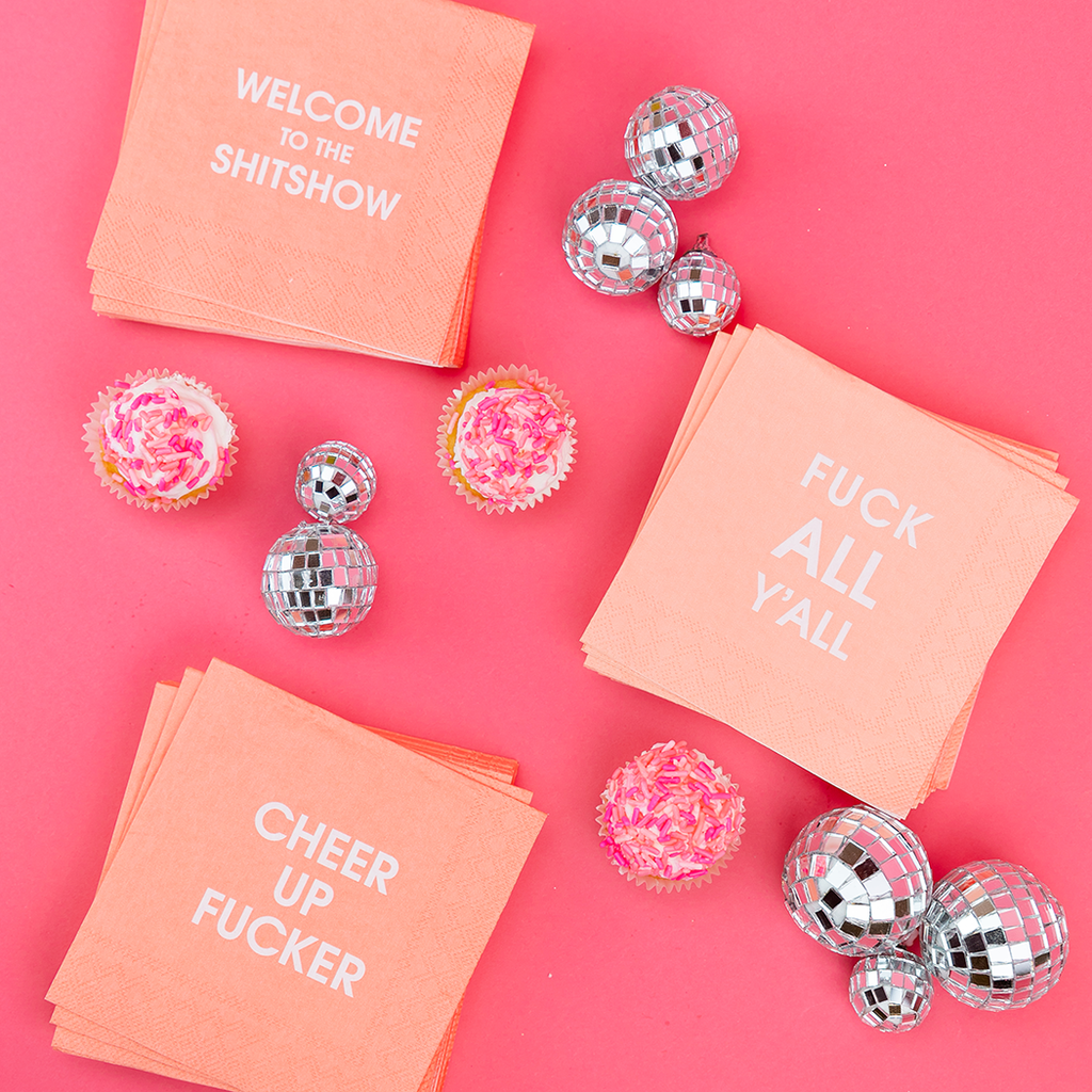 Welcome to the Shitshow - Colorful Cocktail Napkins