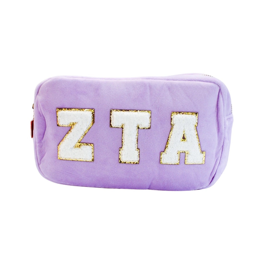 DUOTHREADS Chenille SORORITY Cosmetic Bag
