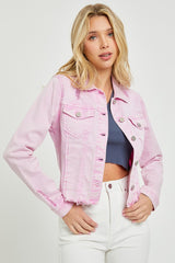 RENE MineralWash FrayHem Denim Jacket