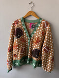 Queen of Sparkles Football Fall Cardigan