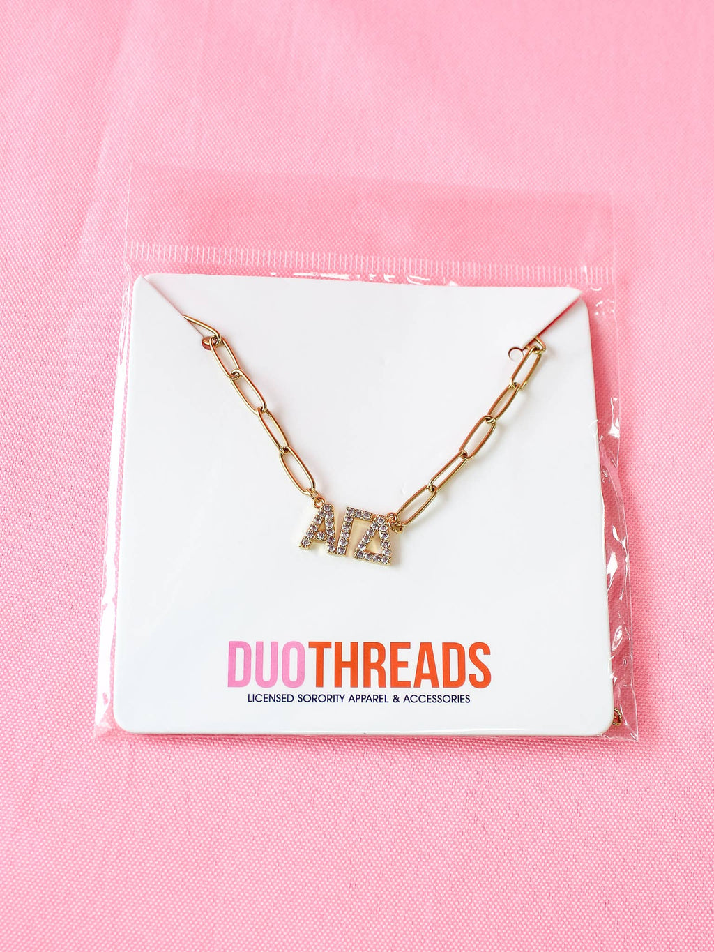 Rhinestone Sorority Necklace: PI BETA PHI