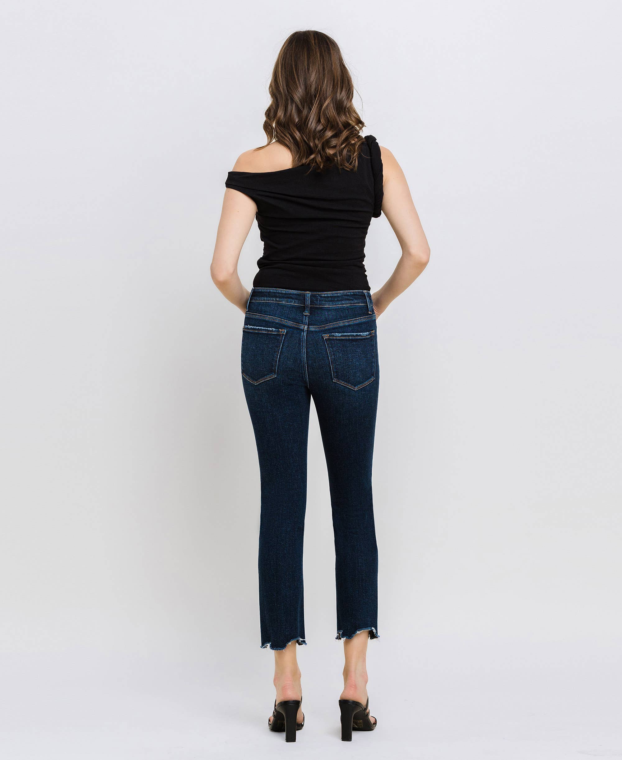 VERVET by Flying Monkey CARLENE  MidRise Slim StraightLeg Jean