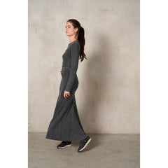 STARLET Mineral Wash RibKnit Maxi Skirt