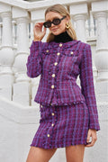 DELIGHT Tweed Fray Detail Jacket