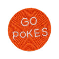 DD Oklahoma State GO POKES Beaded Button