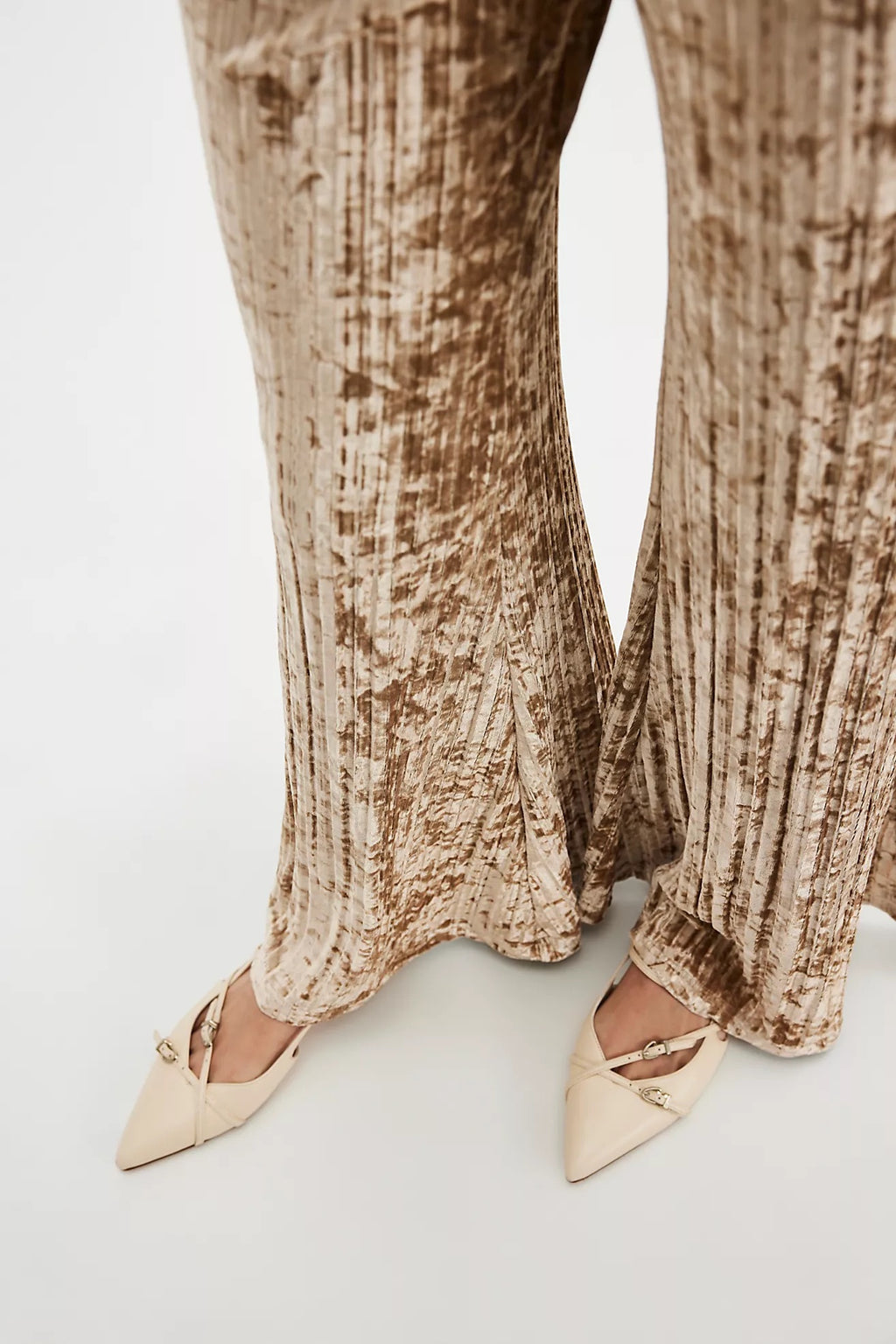 FREE PEOPLE Velvet STAR SIGN Rib WideLeg Pant