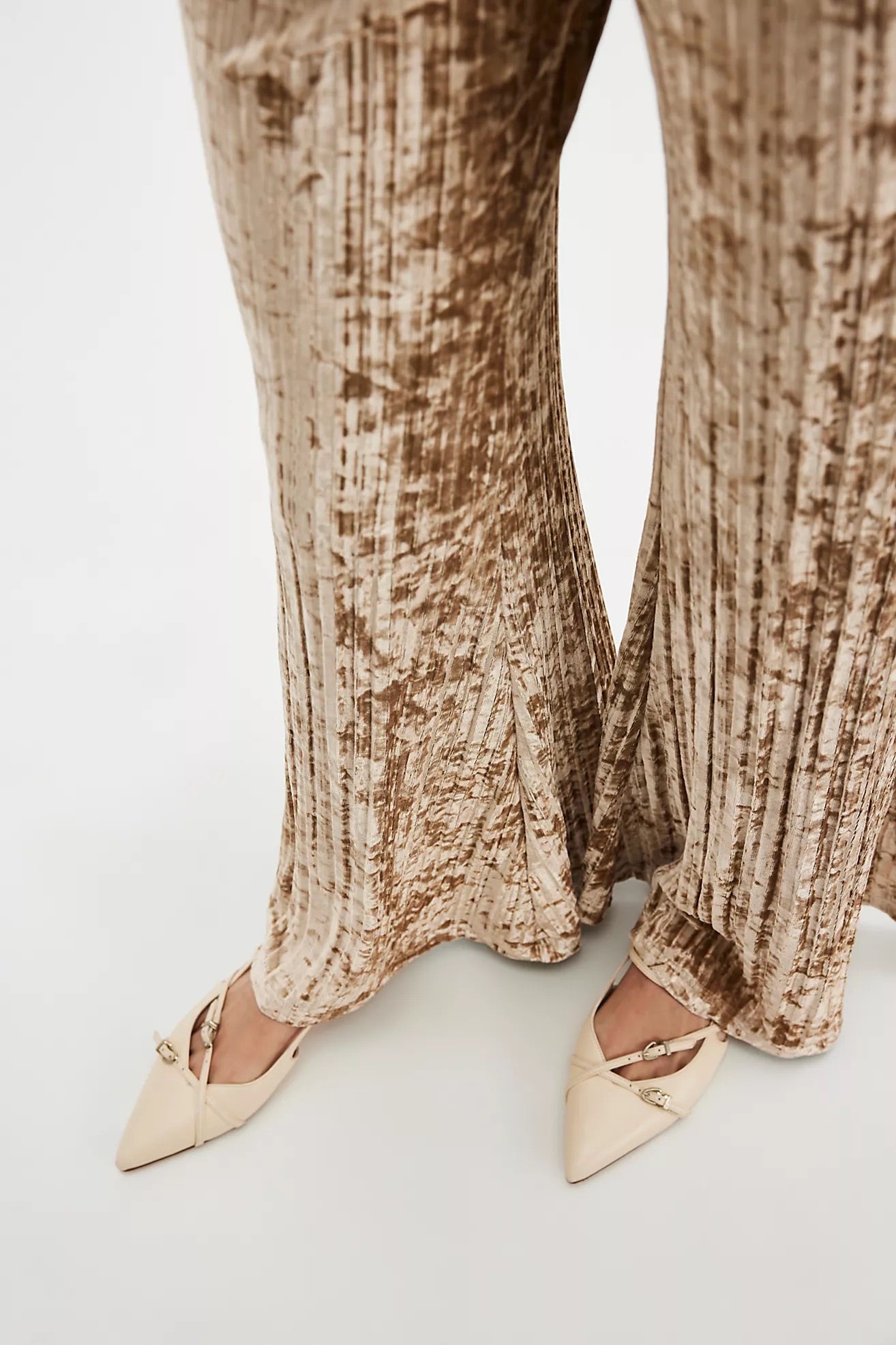 FREE PEOPLE Velvet STAR SIGN Rib WideLeg Pant
