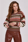 *ANOTHER LOVE Stripe LORRAINE DropSholder Sweater
