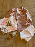 DEVI Satin Blazer Jacket