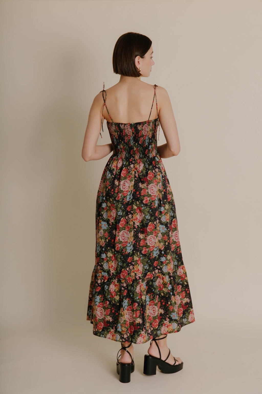 AUREUM Bustier WISHFUL Floral Midi Dress
