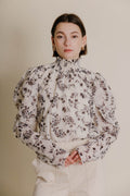 Aureum GEORGIA Floral Lace PuffSleeve Top