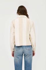 SPRITZ Shearling Stripe Jacket