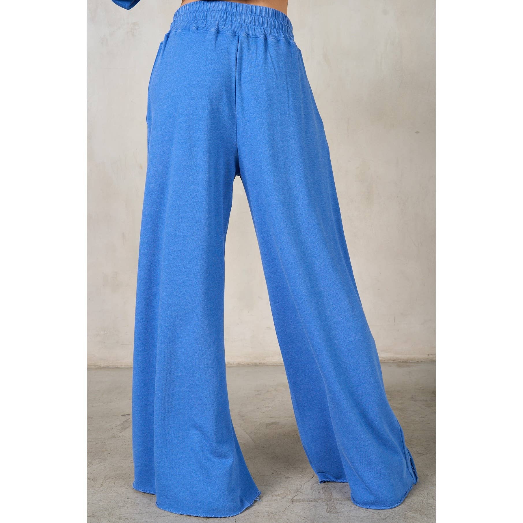 Matching Rib Wide Oversize Sweatpants: HUNTER GREEN / S
