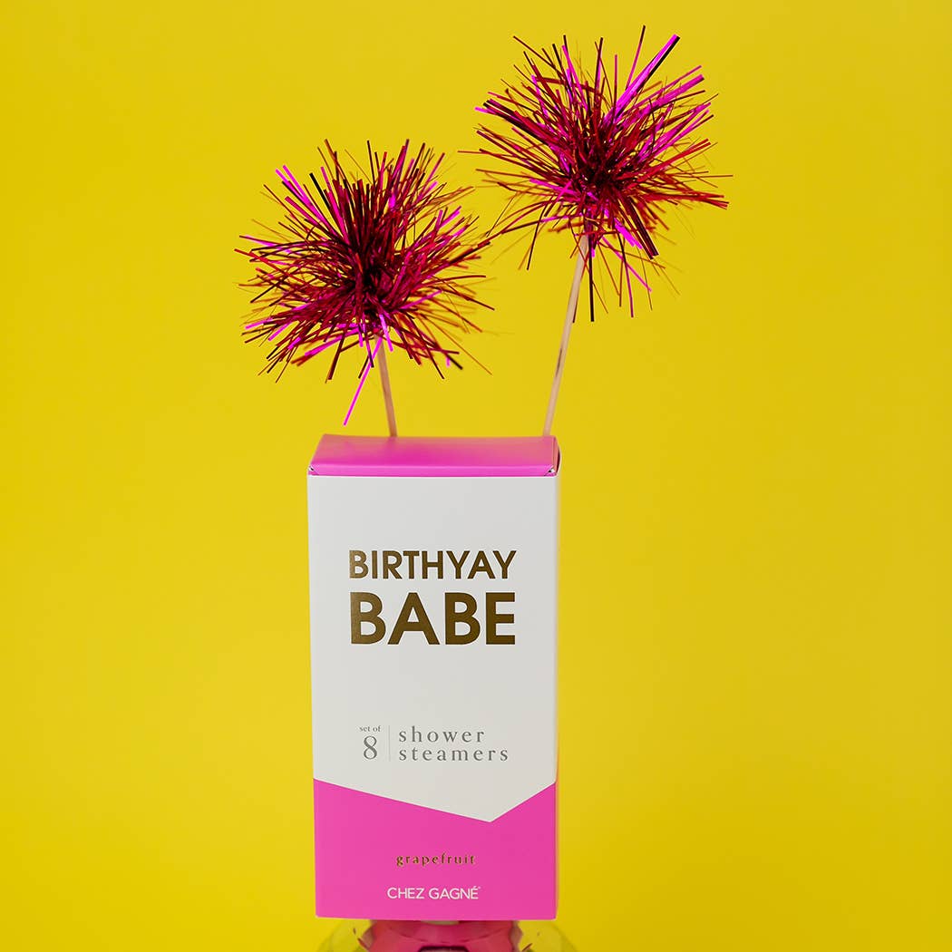 Birthyay Babe - Birthday Shower Steamers - Grapefruit - Set of 8 Tabs