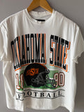 STADIUM Rhinestone OKLAHOMA  STATE HELMET Logo Tee