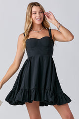 HAILEY Corset RuffleHem Dress