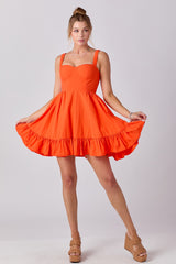 HAILEY Corset RuffleHem Dress