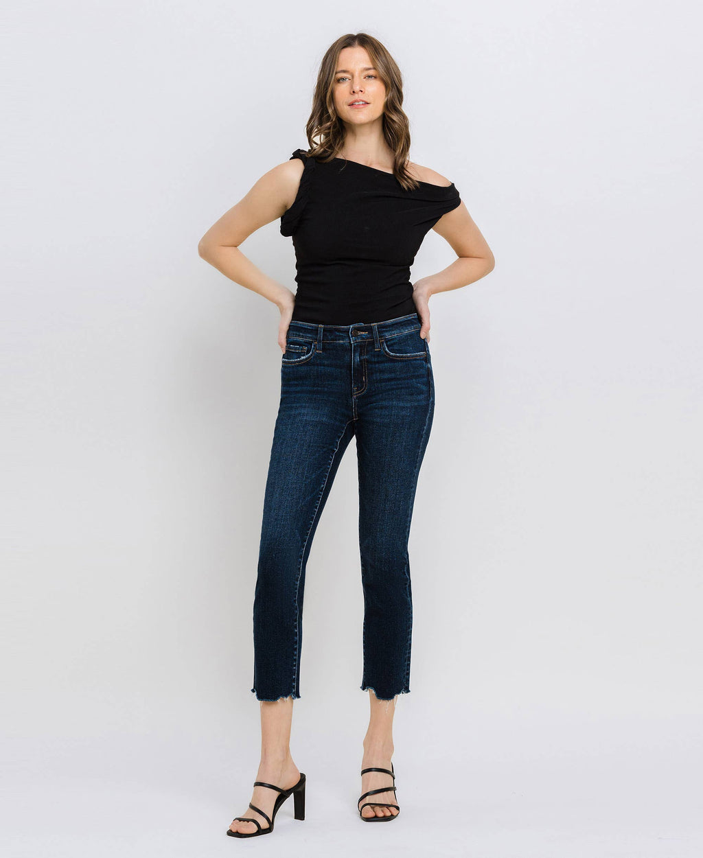VERVET by Flying Monkey CARLENE  MidRise Slim StraightLeg Jean
